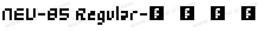 NEU-B5 Regular字体转换